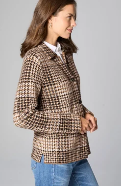 Plaid Button-Front Sweater