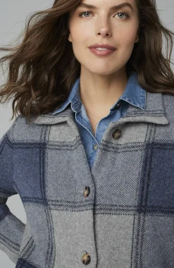 Plaid Button-Front Sweater