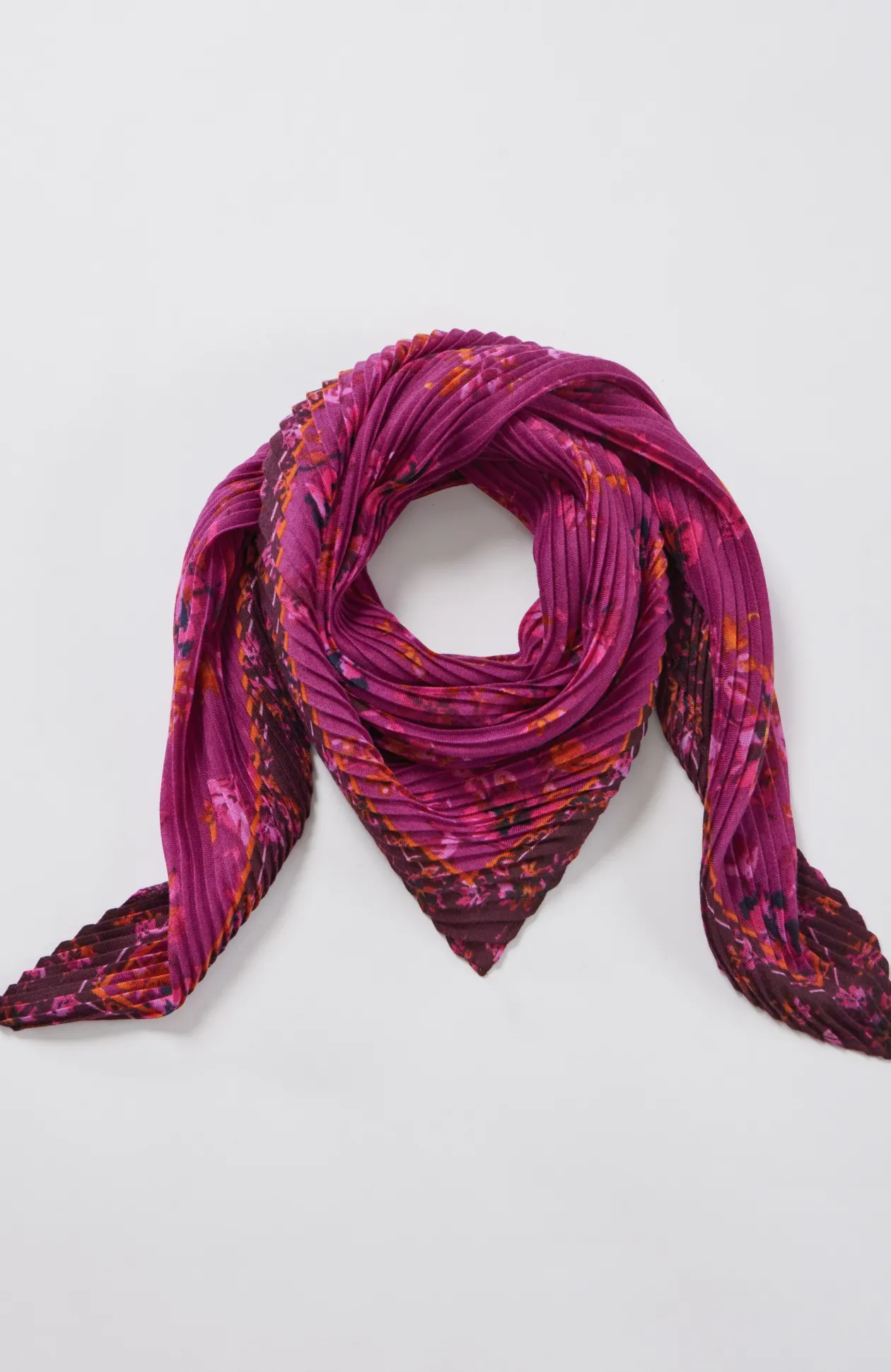 Pleated Square Scarf