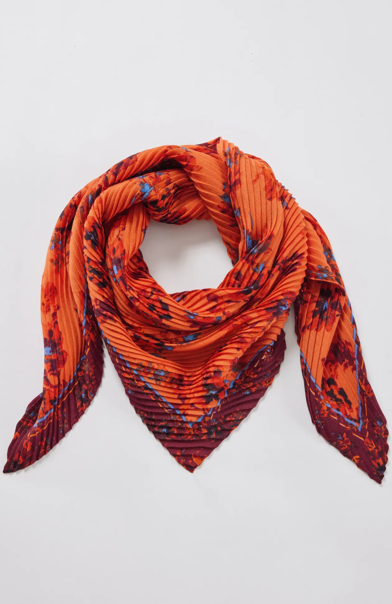 Pleated Square Scarf