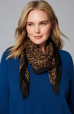 Pleated Square Scarf