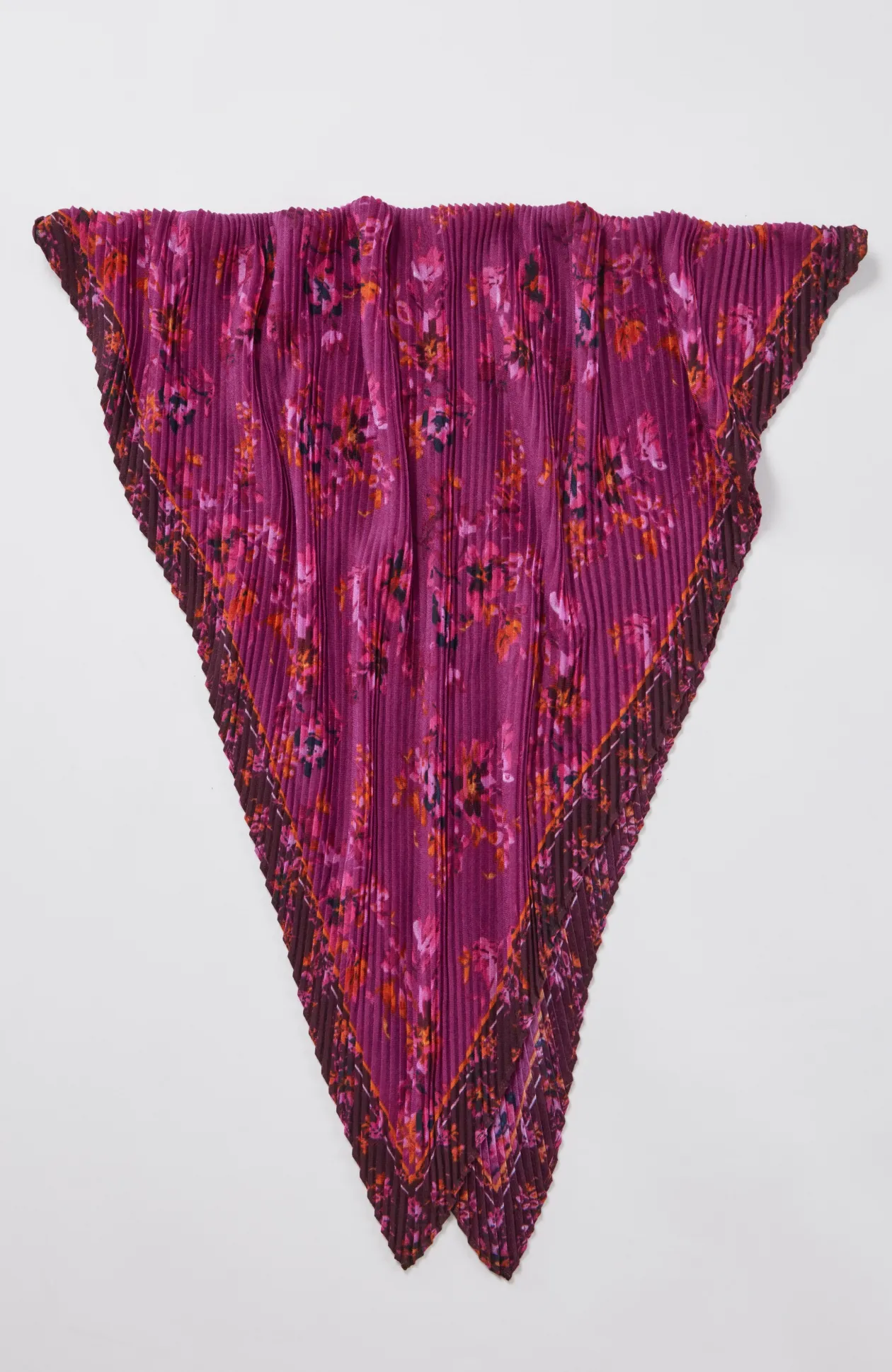 Pleated Square Scarf