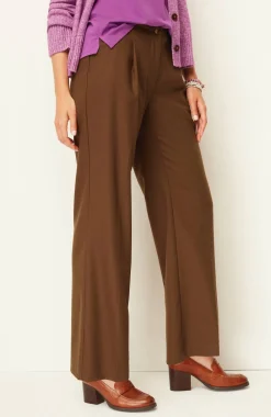 Pleated Wide-Leg Pants