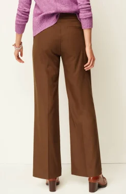 Pleated Wide-Leg Pants