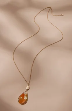 Pressed Leaves Pendant Necklace