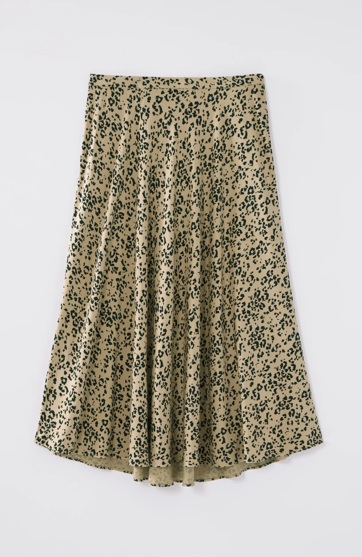 Printed A-Line Midi Skirt