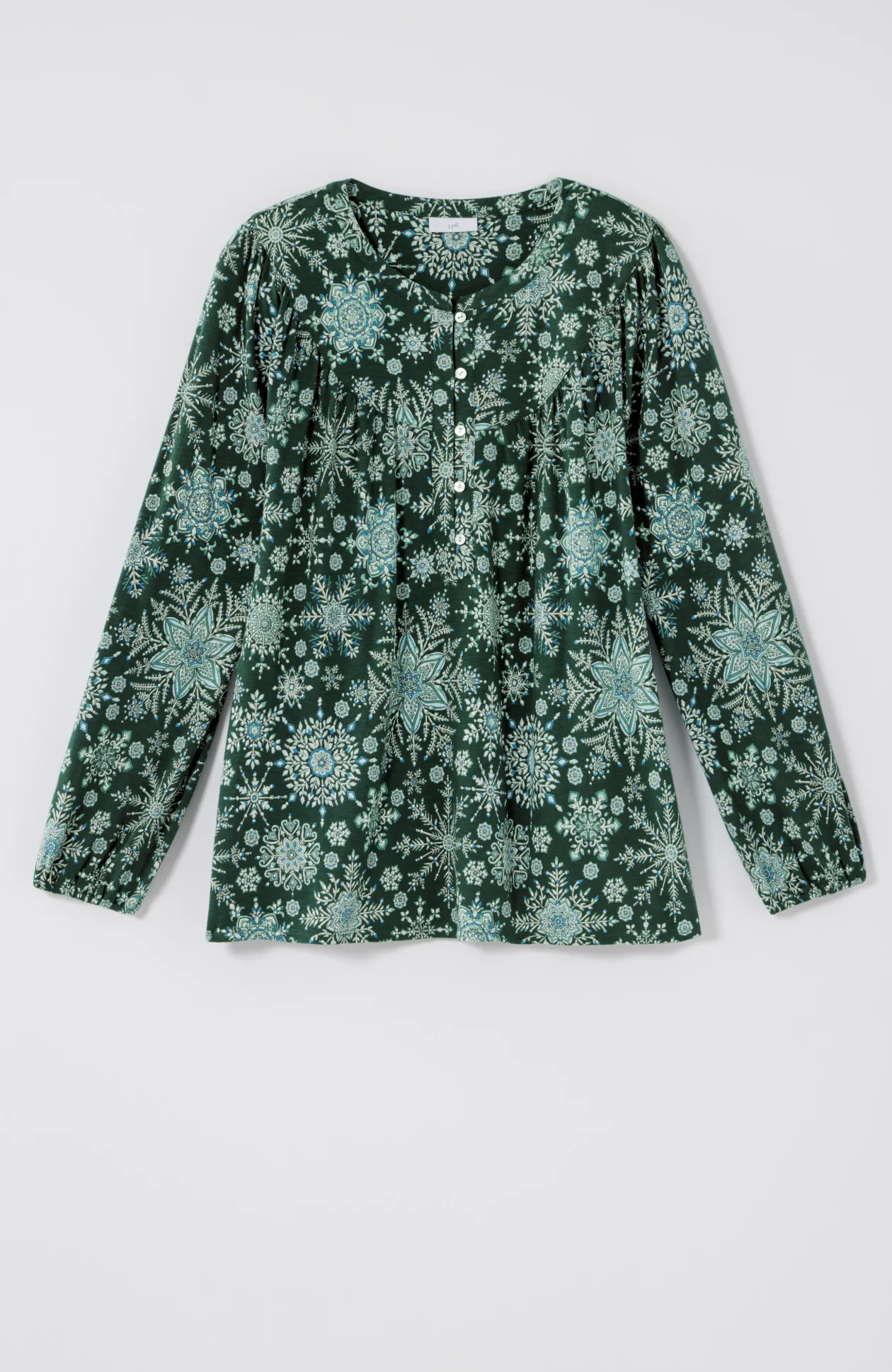 Printed Peasant Top