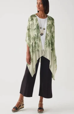 Printed Textured Ruana