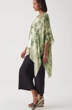 Printed Textured Ruana