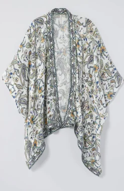 Printed Textured Ruana