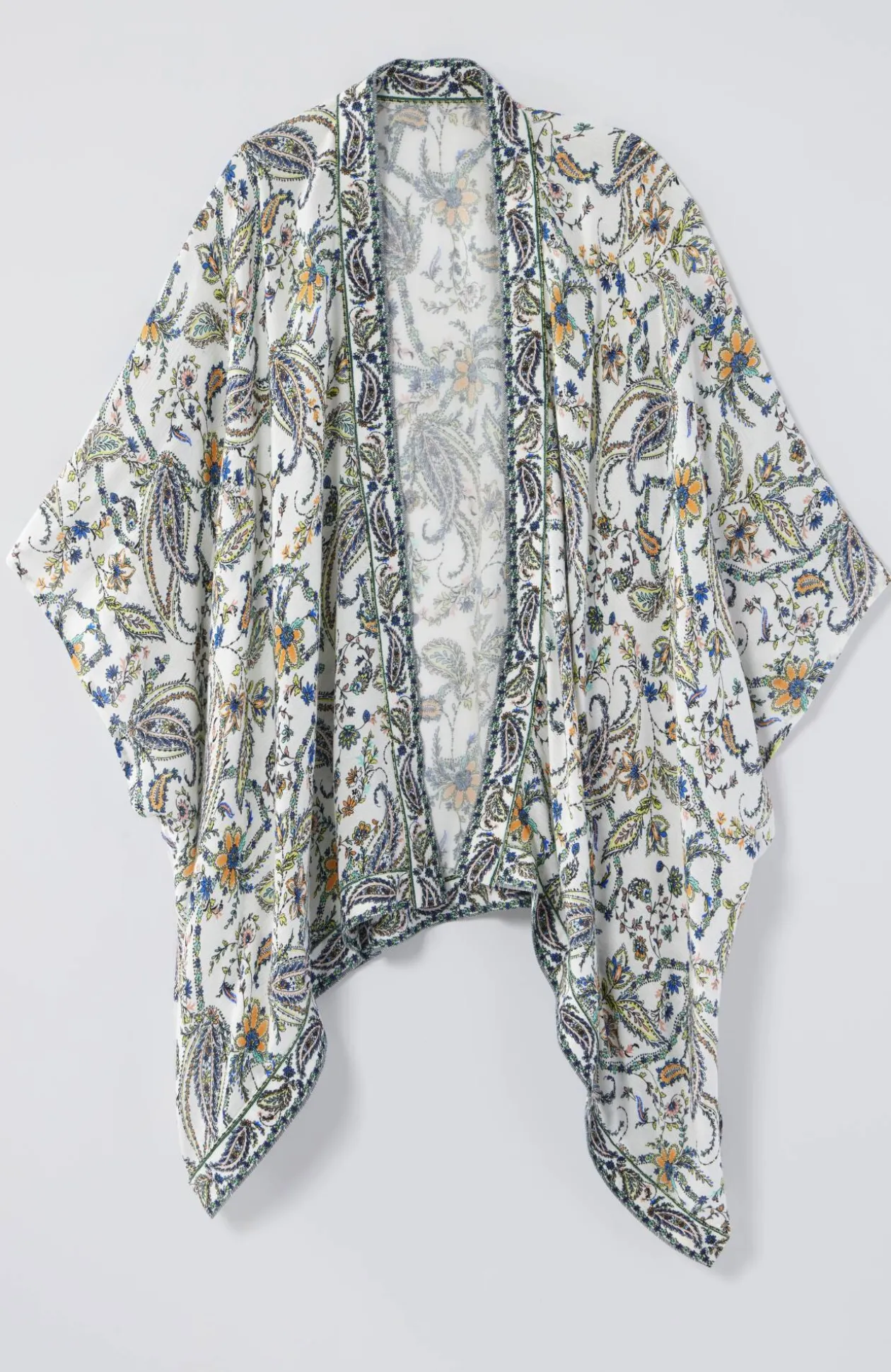 Printed Textured Ruana