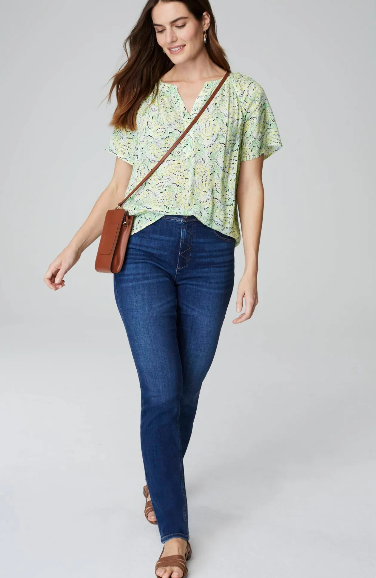 Printed Voile Top