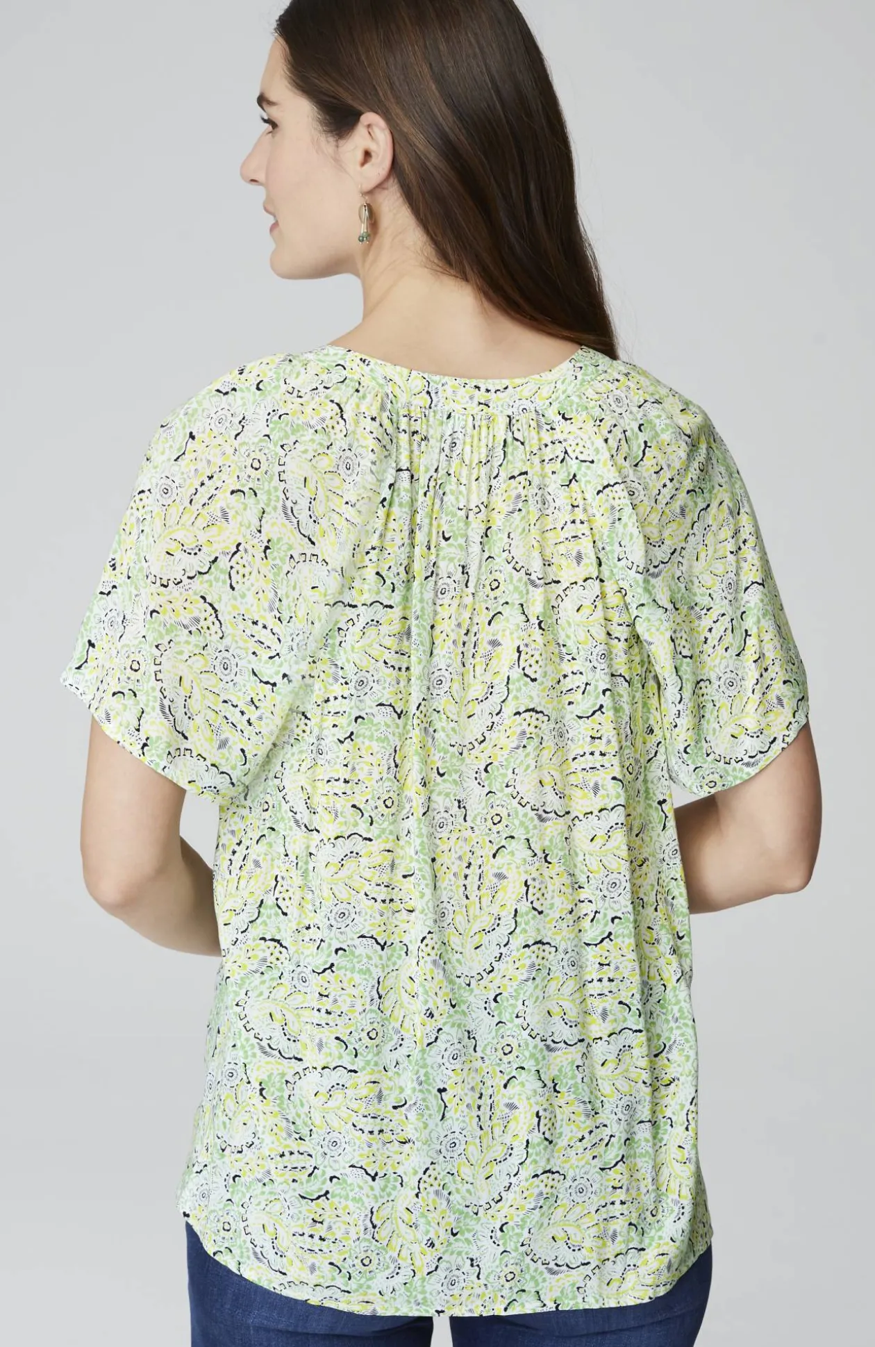 Printed Voile Top