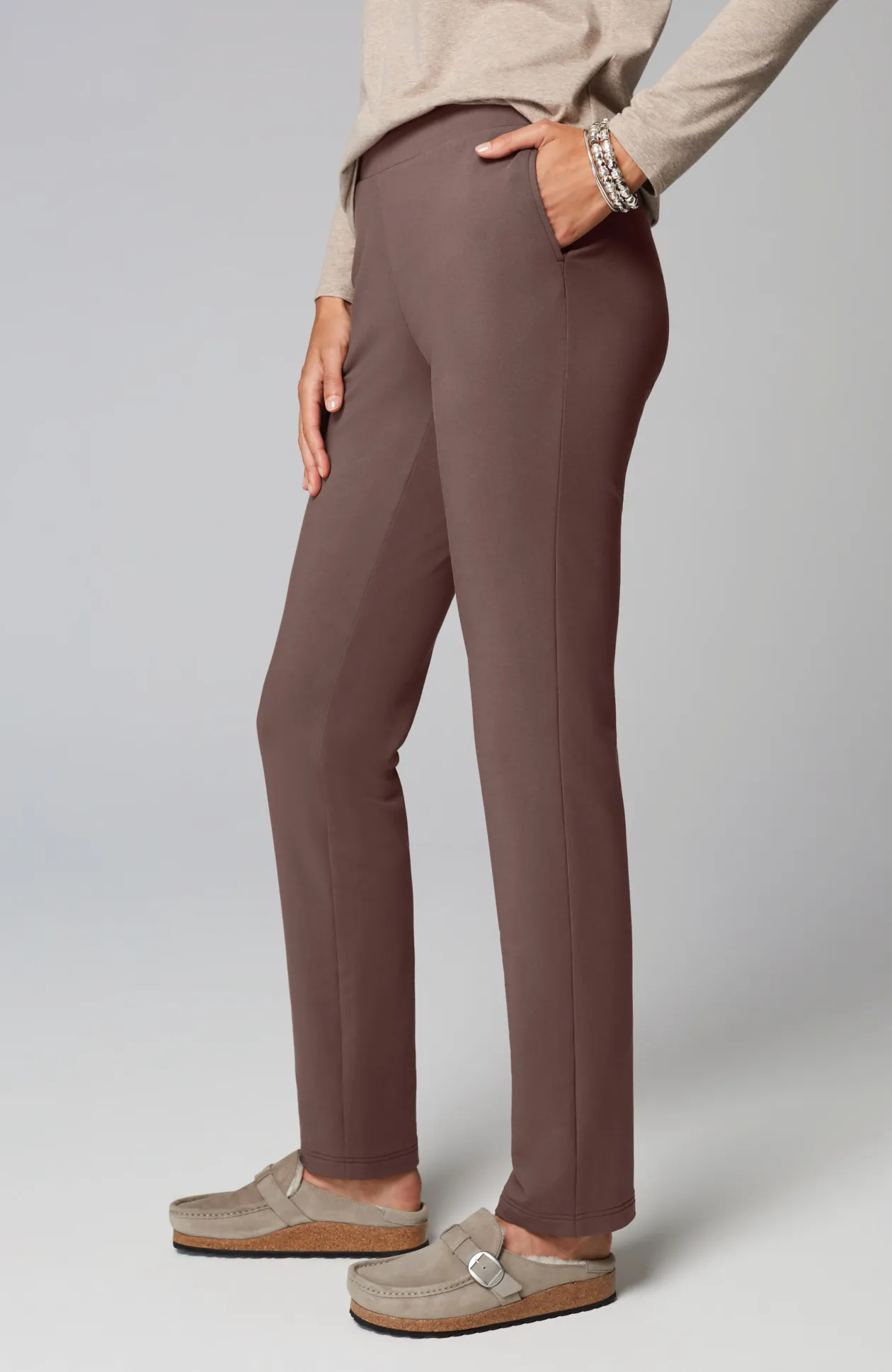 Pure Jill Affinity Slim-Leg Pants