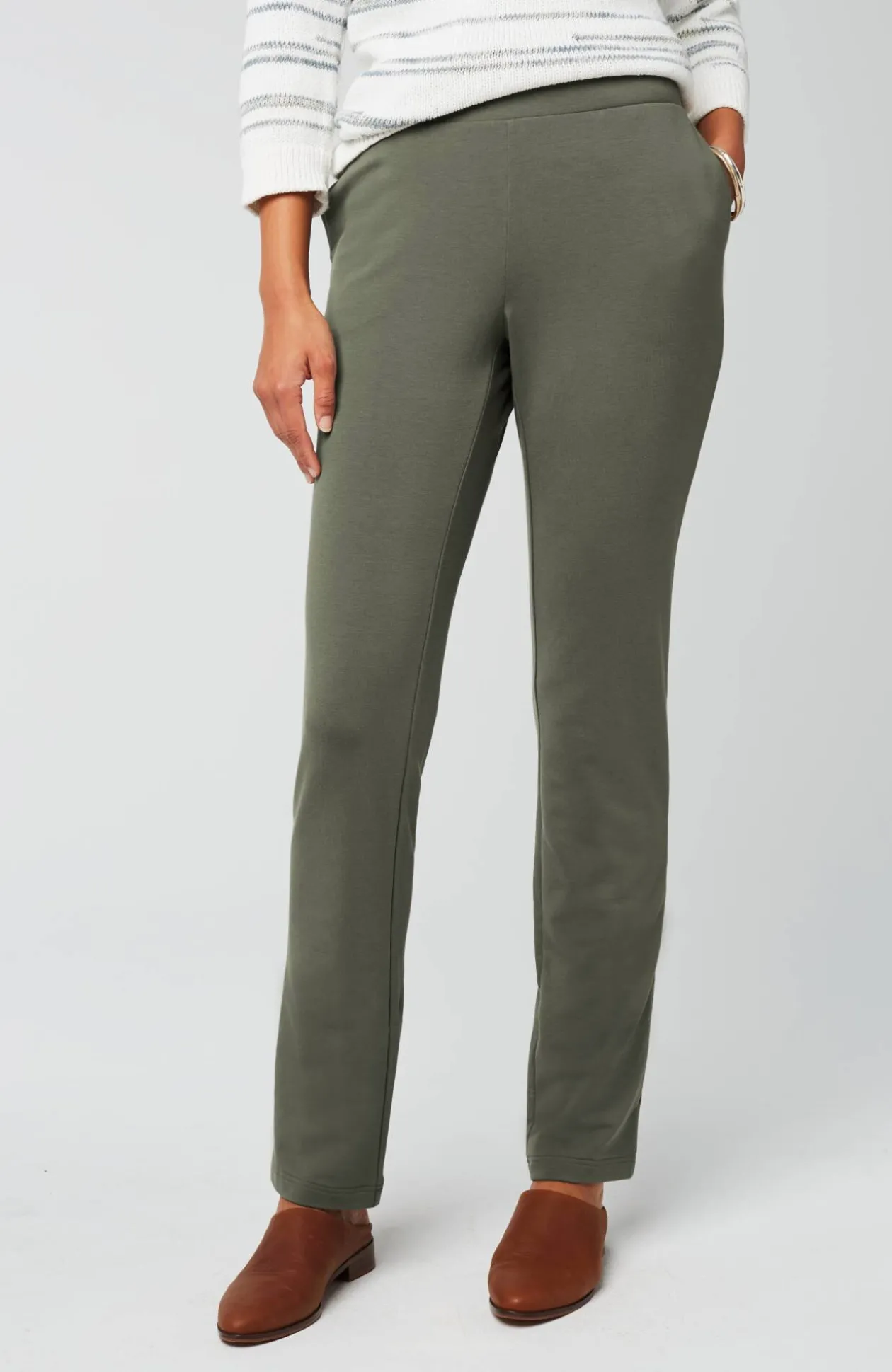Pure Jill Affinity Slim-Leg Pants