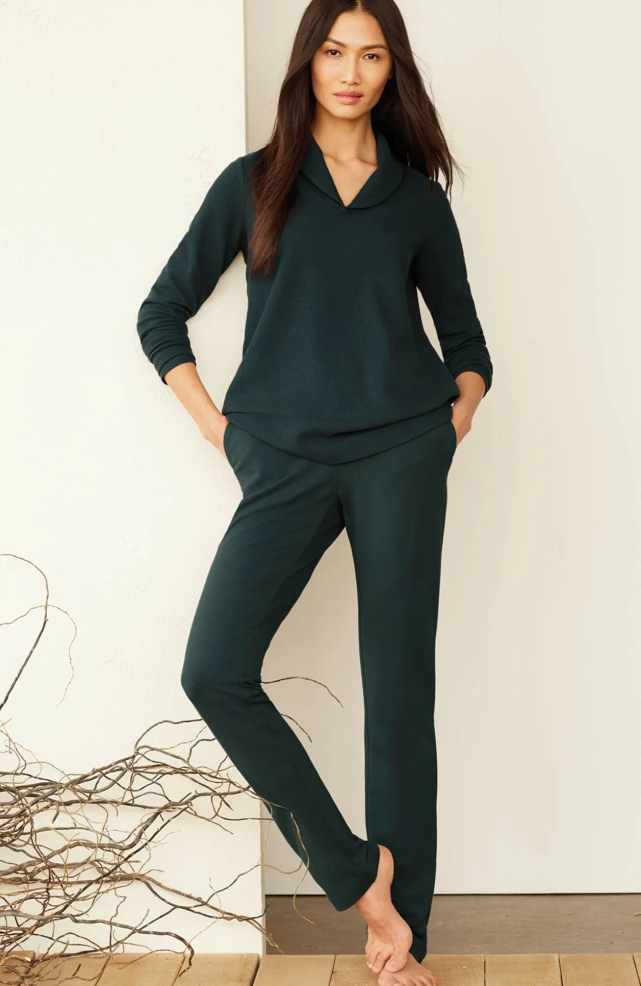 Pure Jill Affinity Slim-Leg Pants