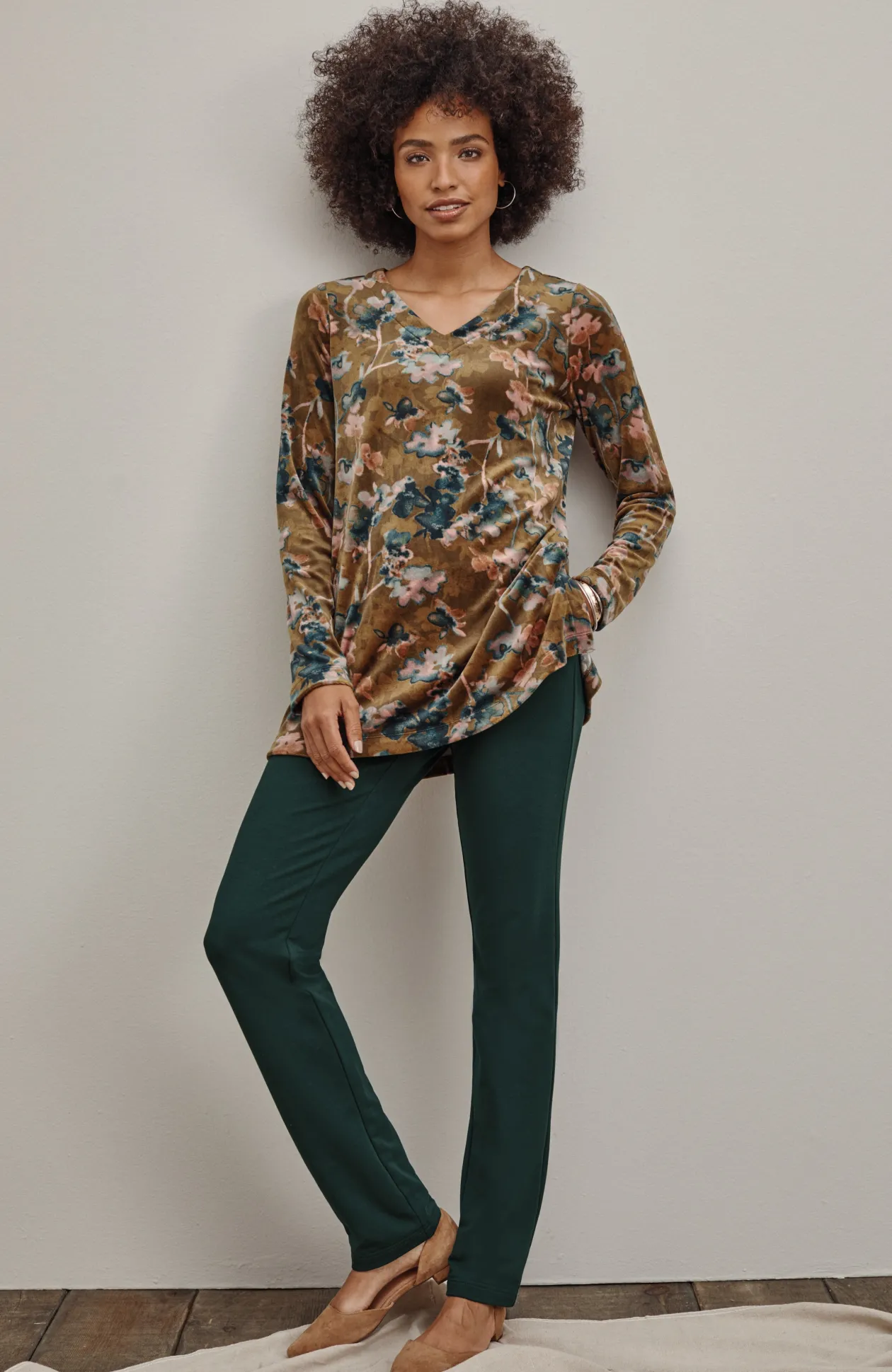 Pure Jill Affinity Slim-Leg Pants