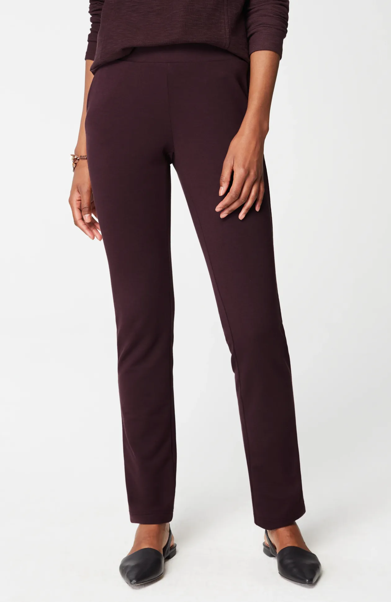 Pure Jill Affinity Slim-Leg Pants