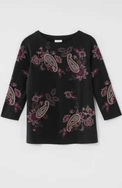 Pure Jill Allover Embroidered Top