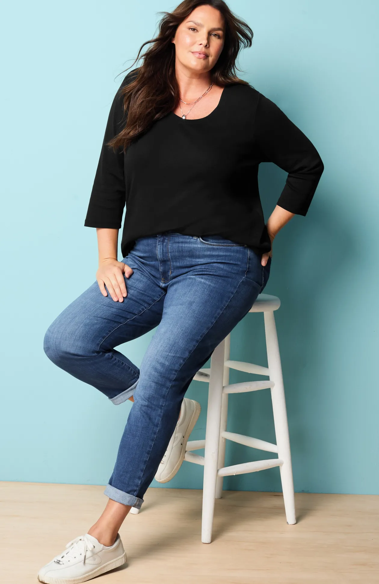 Pure Jill Ballet-Sleeve Tunic