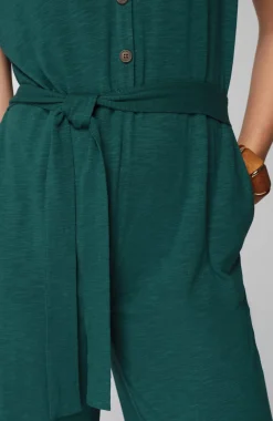 Pure Jill Belted Jumpsuit