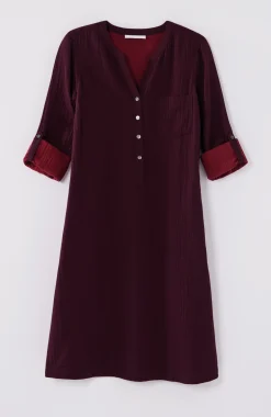 Pure Jill Color-Block Double-Cloth Dress