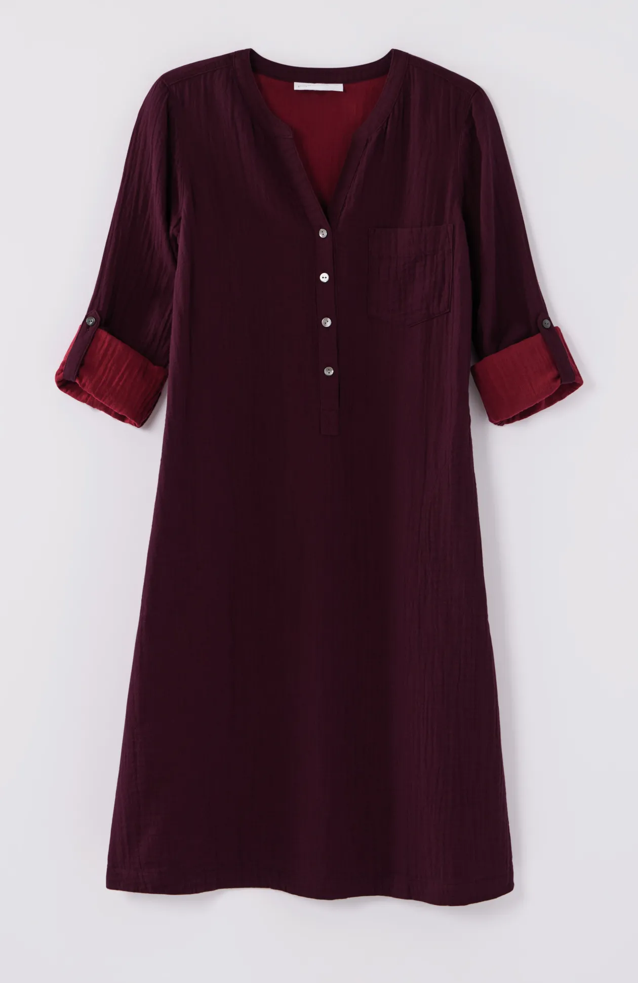 Pure Jill Color-Block Double-Cloth Dress