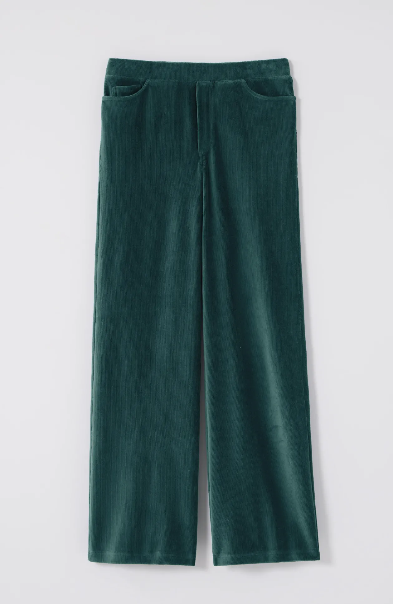 Pure Jill Corded-Velour Wide-Leg Pants