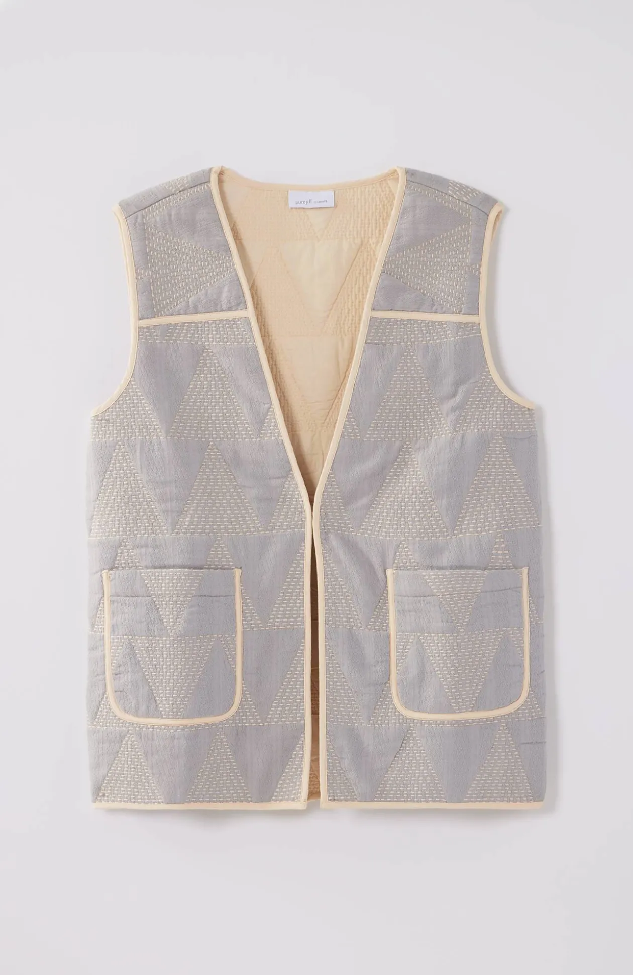 Pure Jill Cotton Dobby Vest
