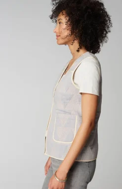 Pure Jill Cotton Dobby Vest