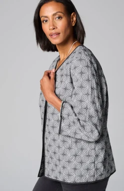 Pure Jill Cotton-Gauze Embroidered Jacket