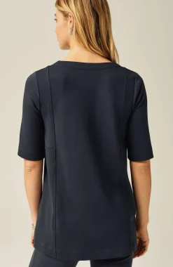 Pure Jill Double-Knit Seamed Tunic