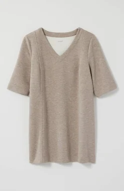 Pure Jill Double-Knit Seamed Tunic