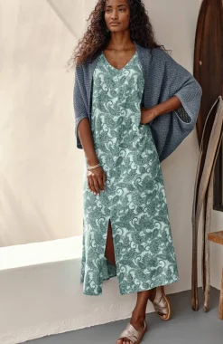 Pure Jill Etched Paisley Dress