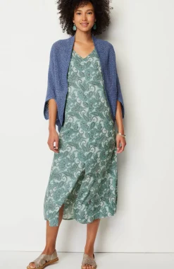 Pure Jill Etched Paisley Dress
