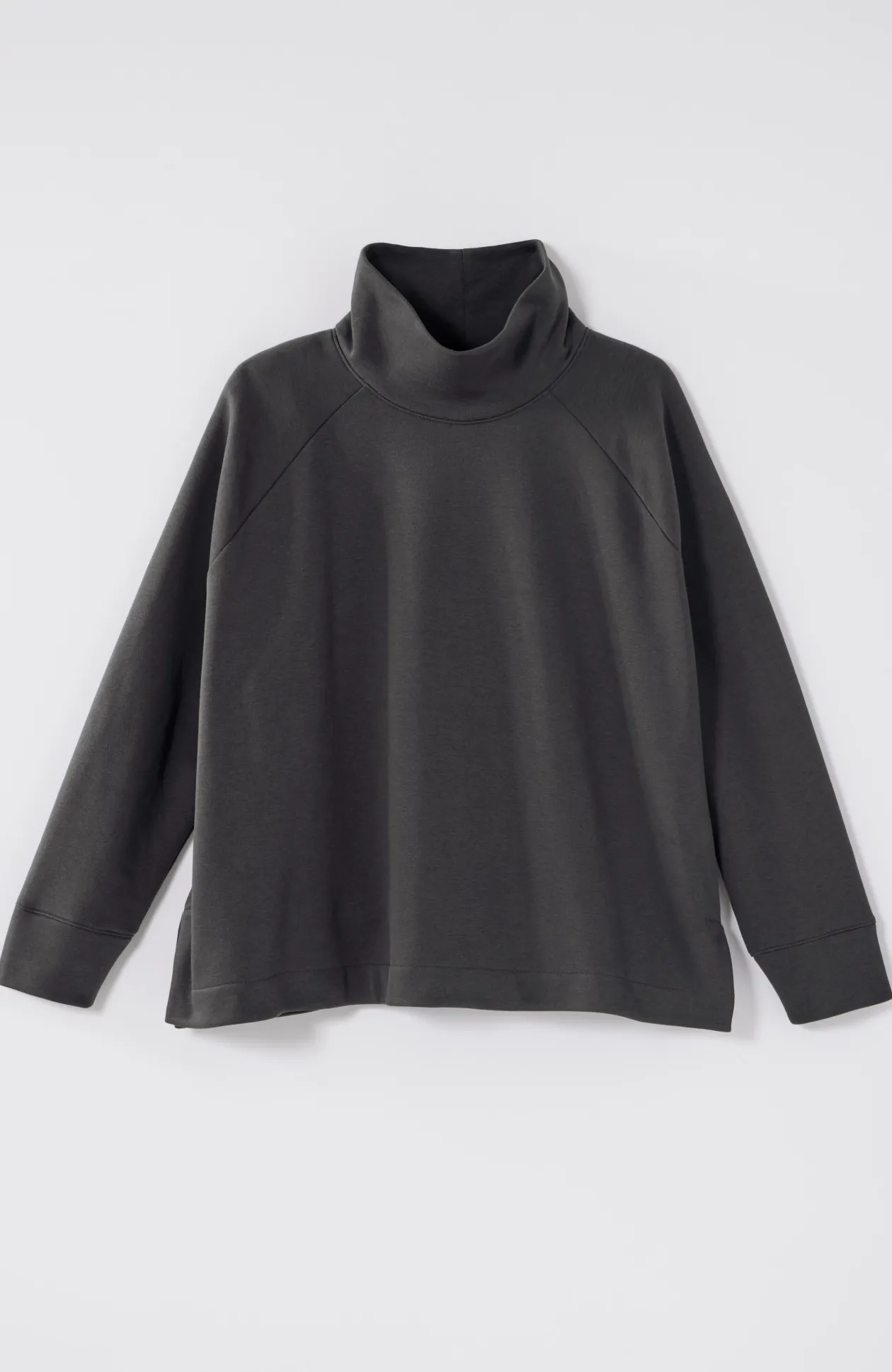Pure Jill Fleece Stepped-Hem Top