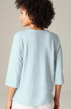 Pure Jill Hemp & Cotton Henley Top