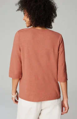 Pure Jill Hemp & Cotton Henley Top