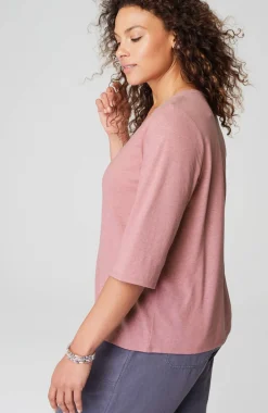 Pure Jill Hemp & Cotton Henley Top