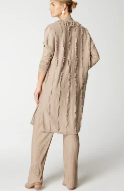 Pure Jill Jacquard Fringe Gilet