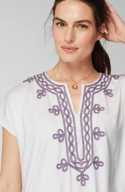 Pure Jill Knit Embroidered Tunic