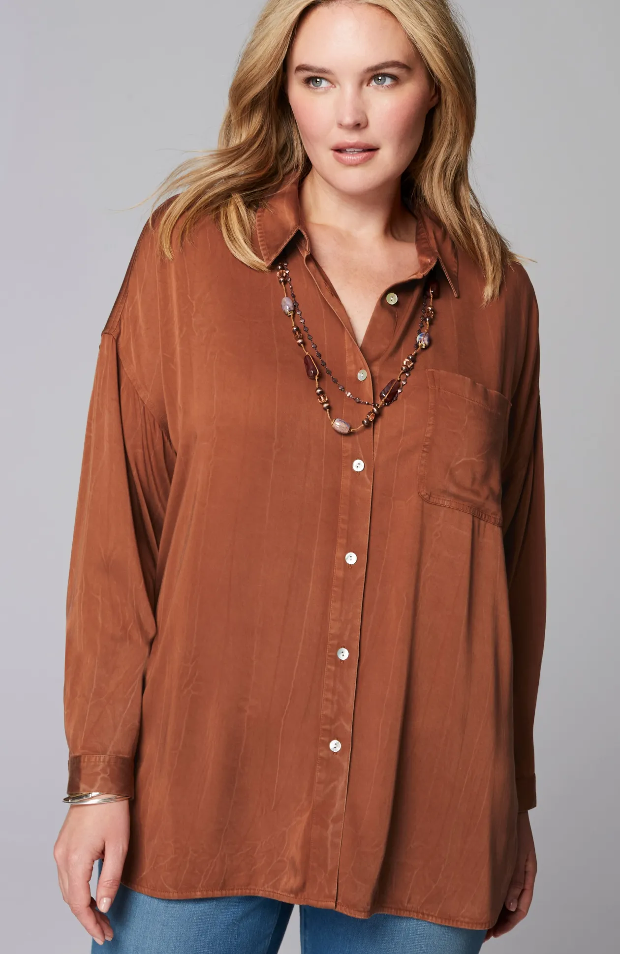 Pure Jill Lava-Dyed Tunic