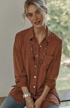 Pure Jill Lava-Dyed Tunic