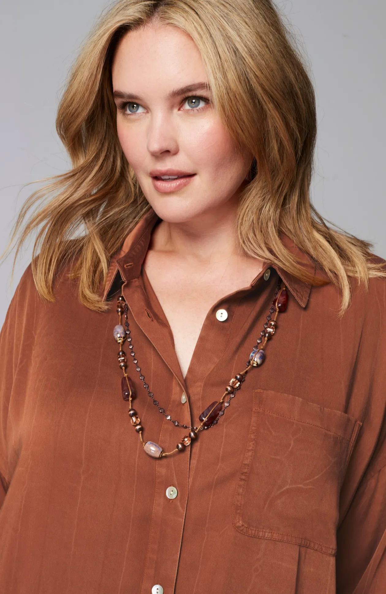 Pure Jill Lava-Dyed Tunic