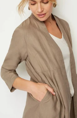 Pure Jill Linen Duster Jacket