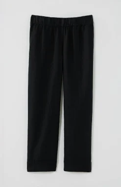 Pure Jill Linen Trapunto-Stitched Pants