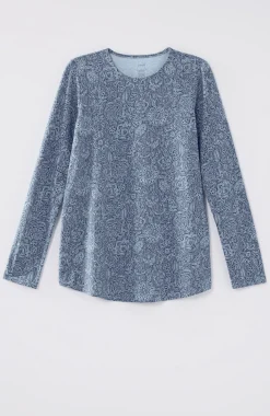 Pure Jill Long-Sleeve Shirttail Tee