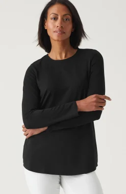 Pure Jill Long-Sleeve Shirttail Tee