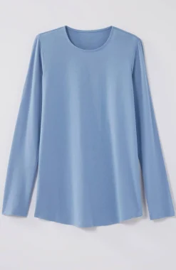 Pure Jill Long-Sleeve Shirttail Tee
