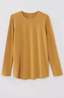Pure Jill Long-Sleeve Shirttail Tee